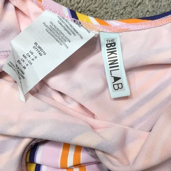 Bikini Lab stripe cheeky swimsuit. NWOT - Picture 7 of 9